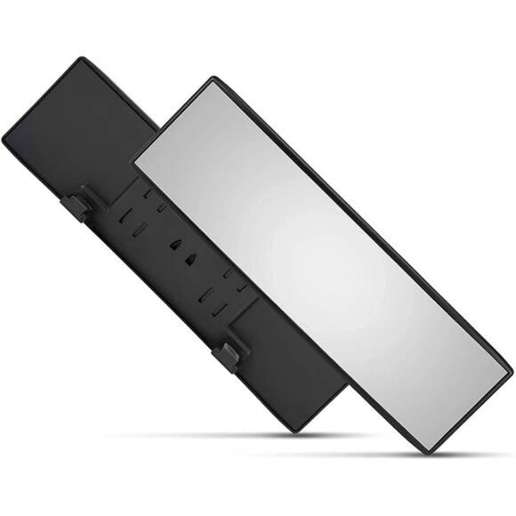 Universal Panoramic 12-Inch Rear View Mirror, Anti-Glare Wide Angle Car Mirror - Picture 1 of 7